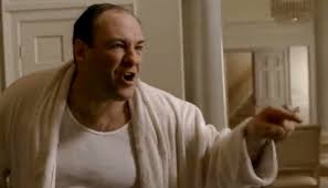 Tony Soprano shouting